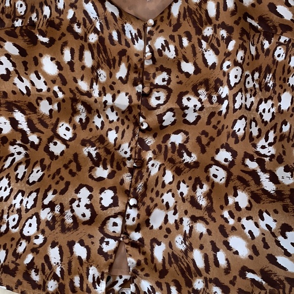 Satin Animal Print Tank by Lush / Size Medium - Picture 2 of 8